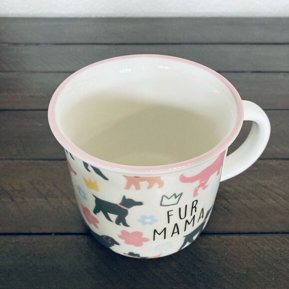 “Fur Mama” Dog Mom Ceramic Coffee Mug Cup - Picture 3 of 3